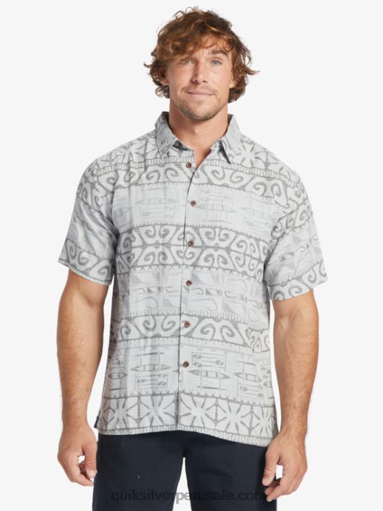 Quiksilver N8LNT292 hombres niebla del puerto en los árboles playera de manga corta Waterman at Trees