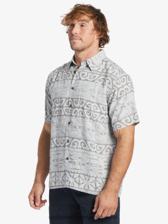 Quiksilver N8LNT292 hombres niebla del puerto en los árboles playera de manga corta Waterman at Trees