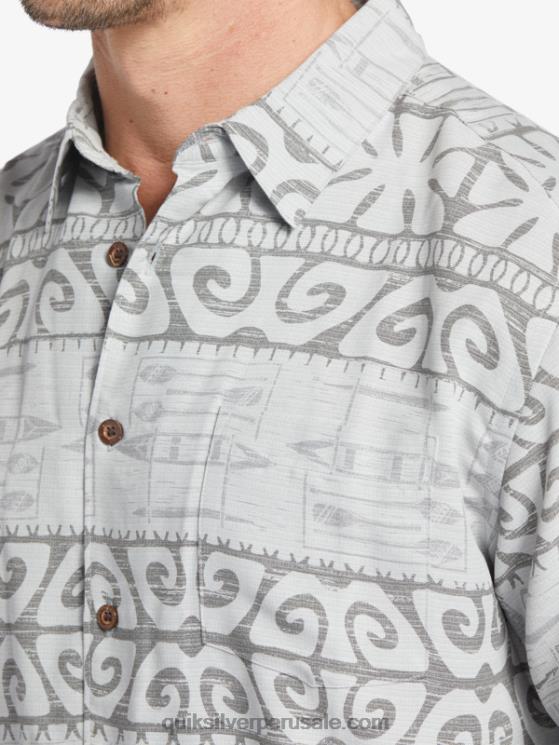 Quiksilver N8LNT292 hombres niebla del puerto en los árboles playera de manga corta Waterman at Trees
