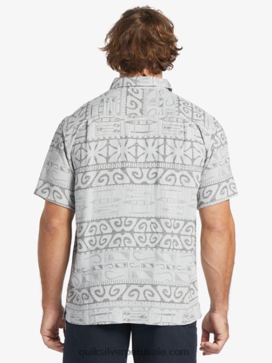 Quiksilver N8LNT292 hombres niebla del puerto en los árboles playera de manga corta Waterman at Trees