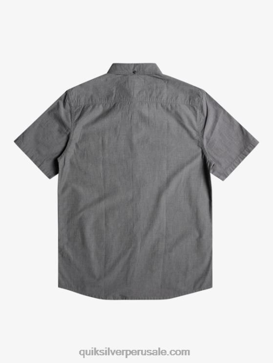 Quiksilver N8LNT376 hombres negro camiseta de manga corta
