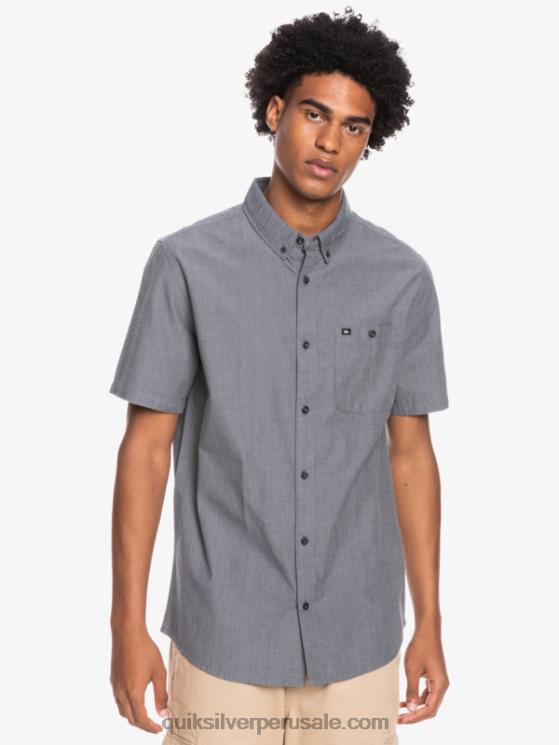 Quiksilver N8LNT376 hombres negro camiseta de manga corta