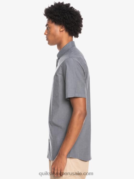 Quiksilver N8LNT376 hombres negro camiseta de manga corta