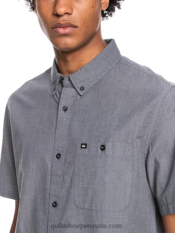 Quiksilver N8LNT376 hombres negro camiseta de manga corta