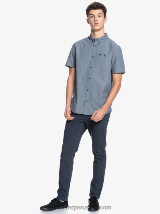 Quiksilver N8LNT376 hombres negro camiseta de manga corta