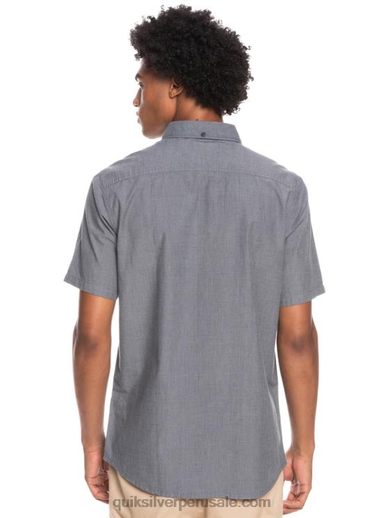Quiksilver N8LNT376 hombres negro camiseta de manga corta