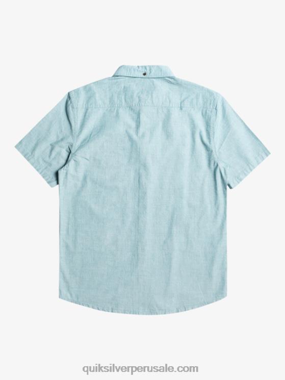 Quiksilver N8LNT377 hombres azul marroquí camiseta de manga corta