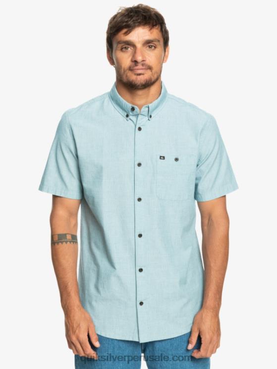 Quiksilver N8LNT377 hombres azul marroquí camiseta de manga corta