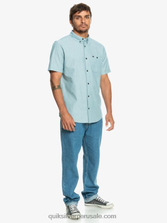 Quiksilver N8LNT377 hombres azul marroquí camiseta de manga corta