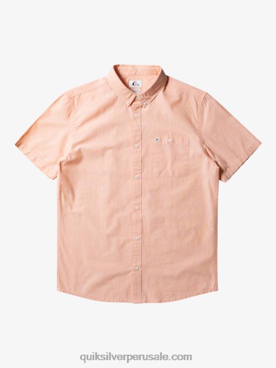 Quiksilver N8LNT378 hombres bronceado cobre camiseta de manga corta