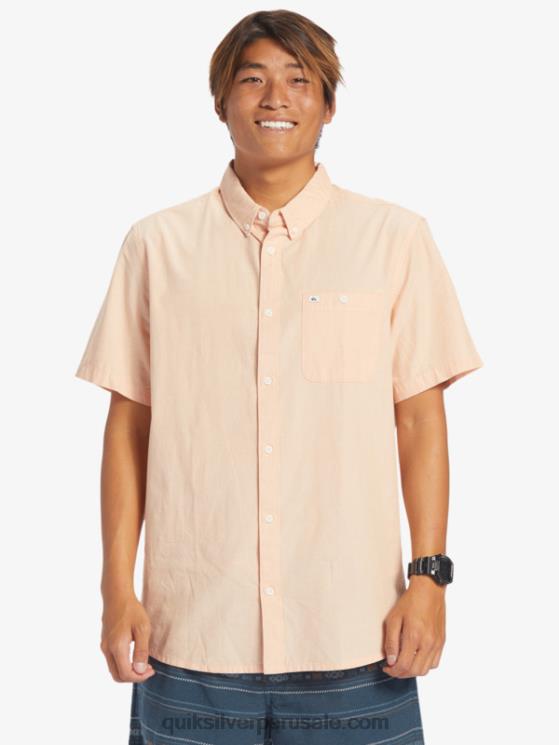 Quiksilver N8LNT378 hombres bronceado cobre camiseta de manga corta