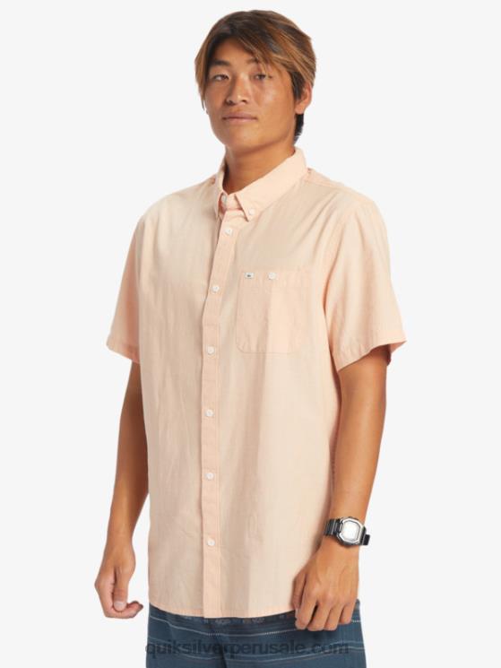 Quiksilver N8LNT378 hombres bronceado cobre camiseta de manga corta