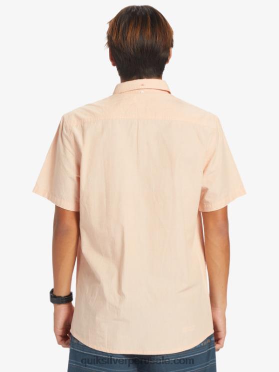 Quiksilver N8LNT378 hombres bronceado cobre camiseta de manga corta
