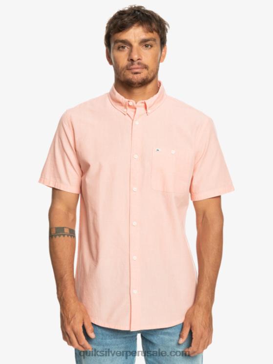 Quiksilver N8LNT380 hombres salmón fresco camiseta de manga corta