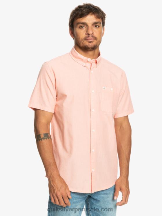 Quiksilver N8LNT380 hombres salmón fresco camiseta de manga corta