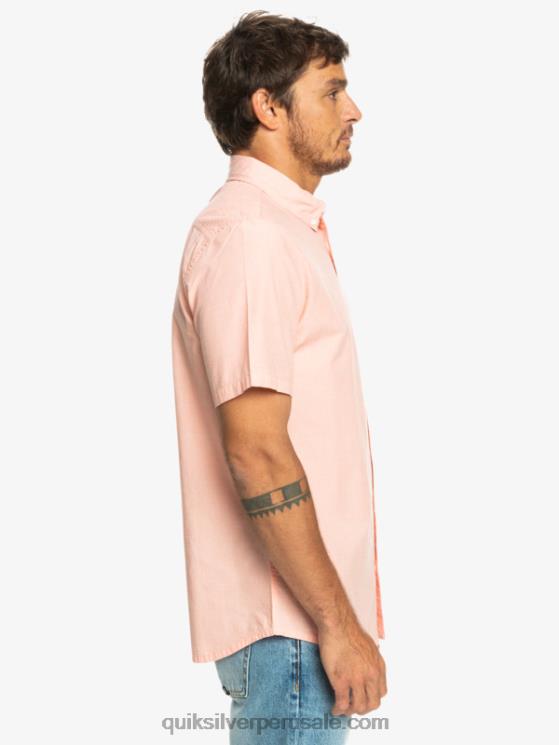 Quiksilver N8LNT380 hombres salmón fresco camiseta de manga corta