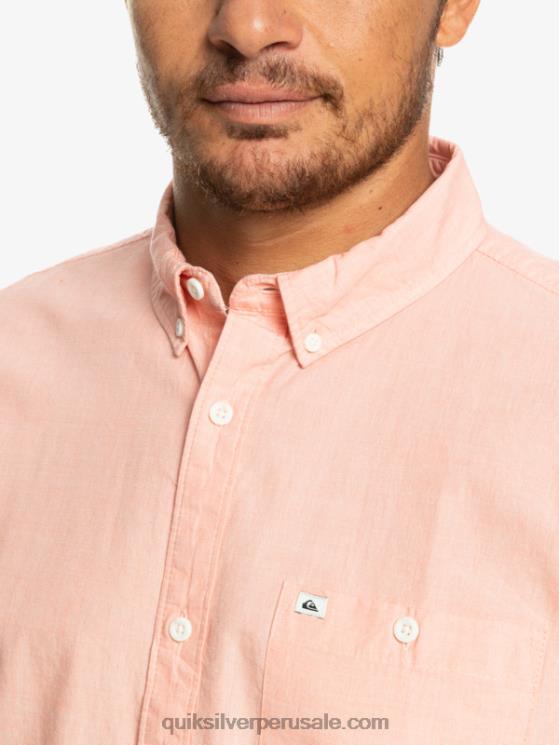 Quiksilver N8LNT380 hombres salmón fresco camiseta de manga corta