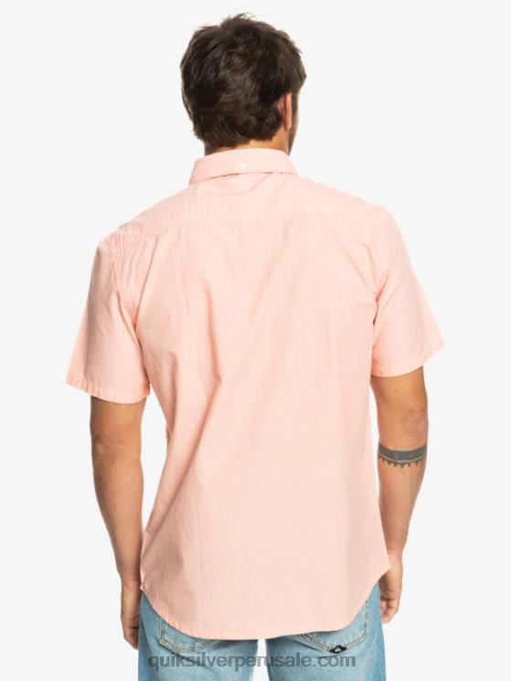 Quiksilver N8LNT380 hombres salmón fresco camiseta de manga corta