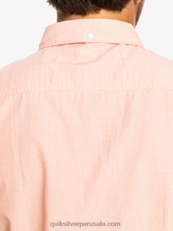 Quiksilver N8LNT380 hombres salmón fresco camiseta de manga corta