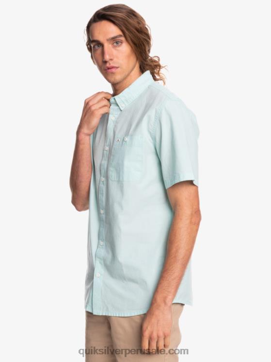 Quiksilver N8LNT385 hombres Angel Azul camiseta de manga corta