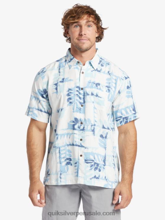 Quiksilver N8LNT399 hombres atardecer azul canoas arrecife w camiseta técnica de manga corta waterman canoes arrecife
