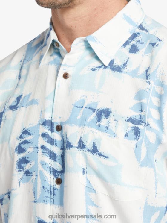 Quiksilver N8LNT399 hombres atardecer azul canoas arrecife w camiseta técnica de manga corta waterman canoes arrecife
