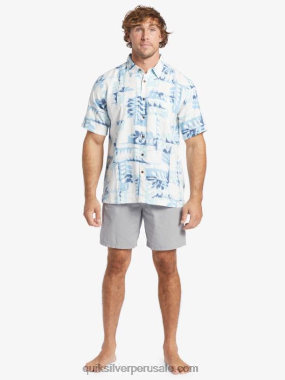 Quiksilver N8LNT399 hombres atardecer azul canoas arrecife w camiseta técnica de manga corta waterman canoes arrecife