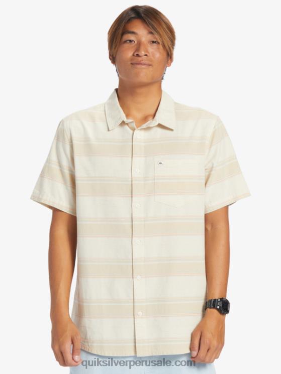 Quiksilver N8LNT445 hombres calle abedul cali camisa de manga corta cali amanecer