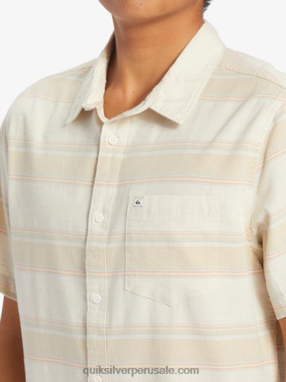 Quiksilver N8LNT445 hombres calle abedul cali camisa de manga corta cali amanecer