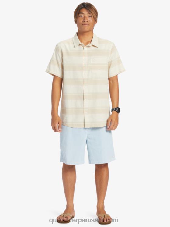 Quiksilver N8LNT445 hombres calle abedul cali camisa de manga corta cali amanecer