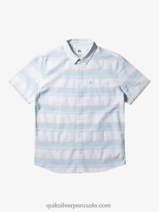 Quiksilver N8LNT447 hombres calle azul cielo cali camisa de manga corta cali amanecer