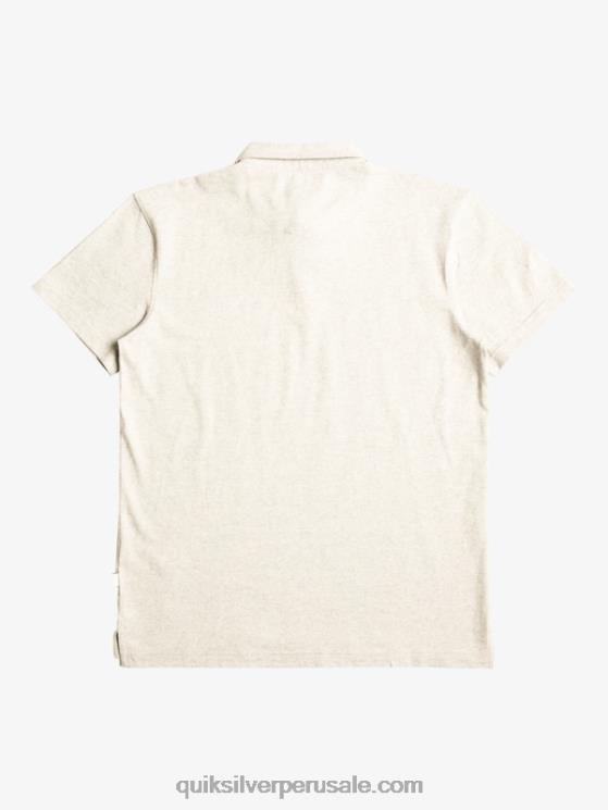 Quiksilver N8LNT475 hombres brezo gris claro polo de manga corta crucero al atardecer