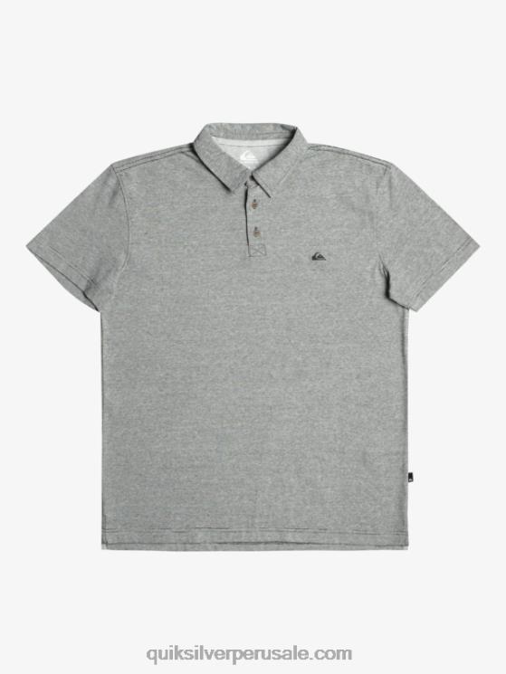 Quiksilver N8LNT476 hombres negro polo de manga corta crucero al atardecer