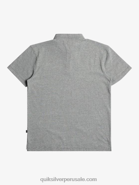 Quiksilver N8LNT476 hombres negro polo de manga corta crucero al atardecer