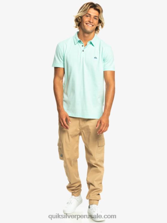 Quiksilver N8LNT481 hombres vaso de playa polo de manga corta crucero al atardecer