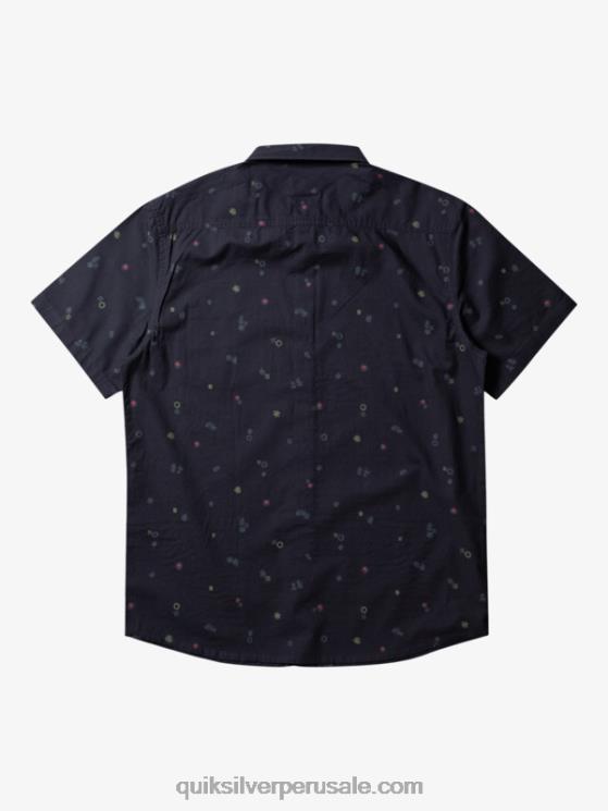 Quiksilver N8LNT589 hombres asfalto rave pacífica ss camisa de manga corta rave pacífica