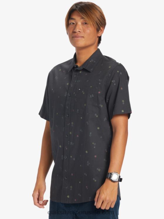 Quiksilver N8LNT589 hombres asfalto rave pacífica ss camisa de manga corta rave pacífica