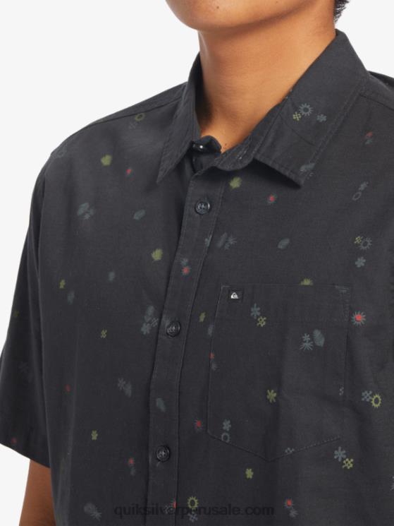 Quiksilver N8LNT589 hombres asfalto rave pacífica ss camisa de manga corta rave pacífica