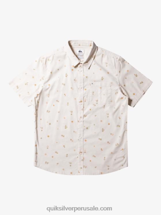 Quiksilver N8LNT590 hombres abedul pacífico rave ss camisa de manga corta rave pacífica