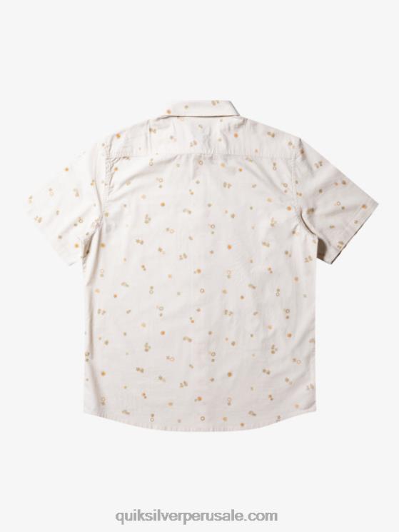 Quiksilver N8LNT590 hombres abedul pacífico rave ss camisa de manga corta rave pacífica