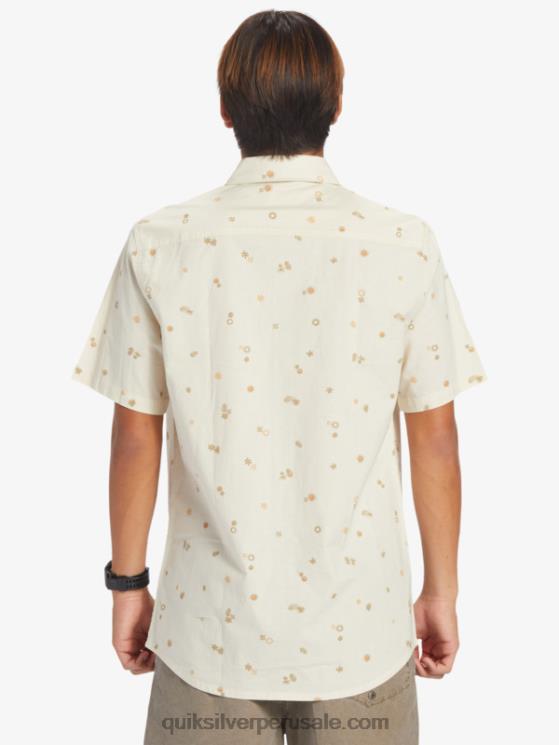 Quiksilver N8LNT590 hombres abedul pacífico rave ss camisa de manga corta rave pacífica