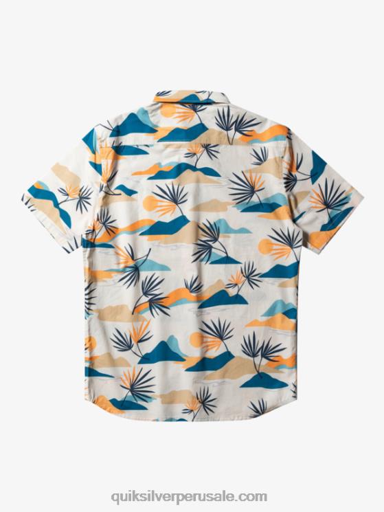 Quiksilver N8LNT666 hombres abedul lento aturdimiento ss camisa de manga corta aturdida lenta