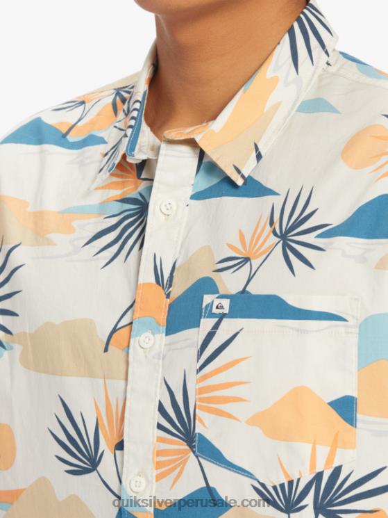 Quiksilver N8LNT666 hombres abedul lento aturdimiento ss camisa de manga corta aturdida lenta