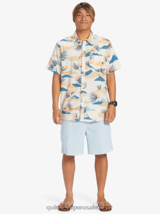 Quiksilver N8LNT666 hombres abedul lento aturdimiento ss camisa de manga corta aturdida lenta