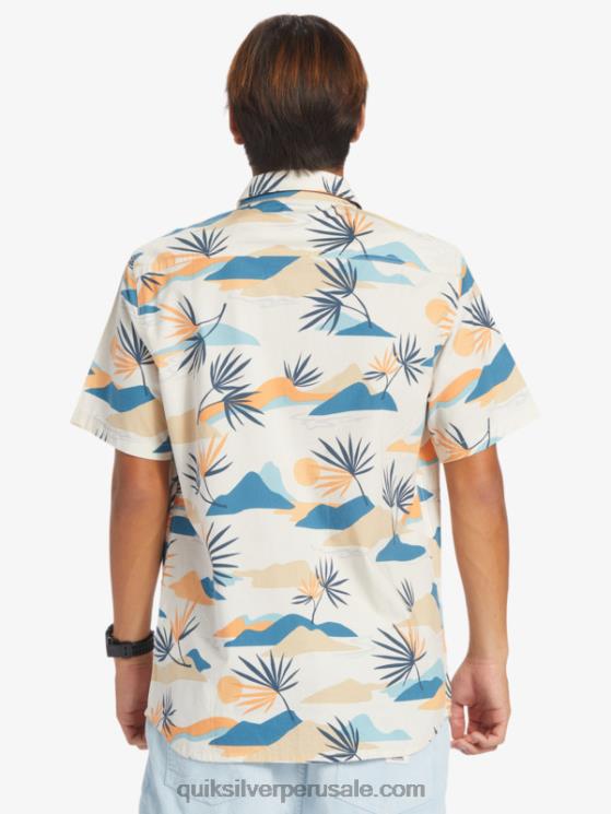 Quiksilver N8LNT666 hombres abedul lento aturdimiento ss camisa de manga corta aturdida lenta
