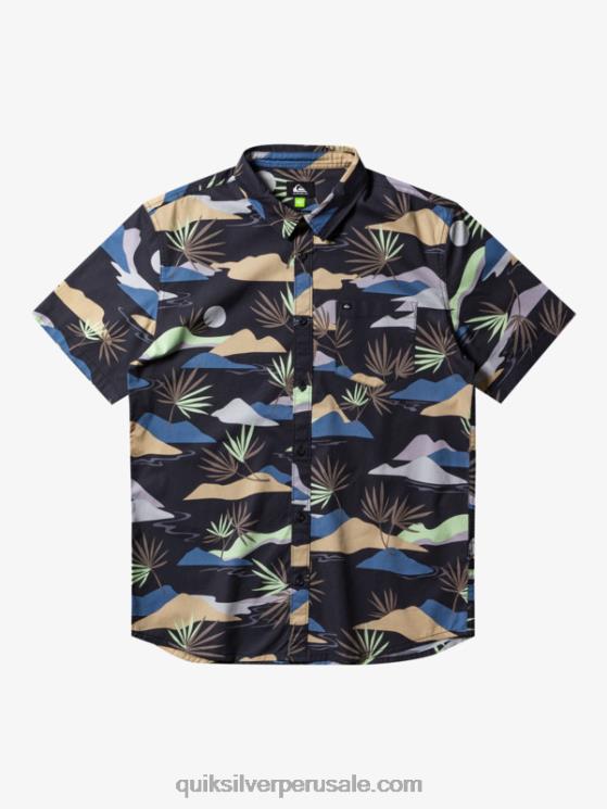 Quiksilver N8LNT667 hombres asfalto lento aturdimiento ss camisa de manga corta aturdida lenta
