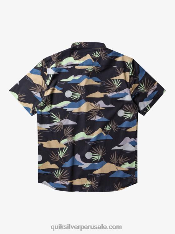 Quiksilver N8LNT667 hombres asfalto lento aturdimiento ss camisa de manga corta aturdida lenta