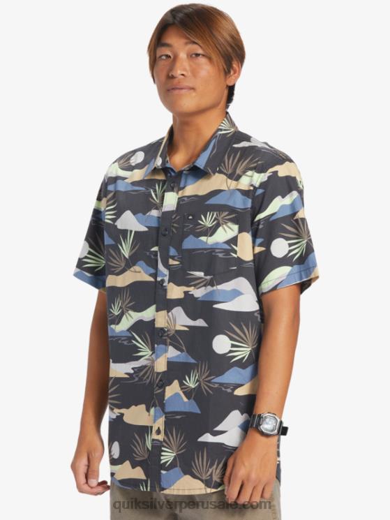 Quiksilver N8LNT667 hombres asfalto lento aturdimiento ss camisa de manga corta aturdida lenta