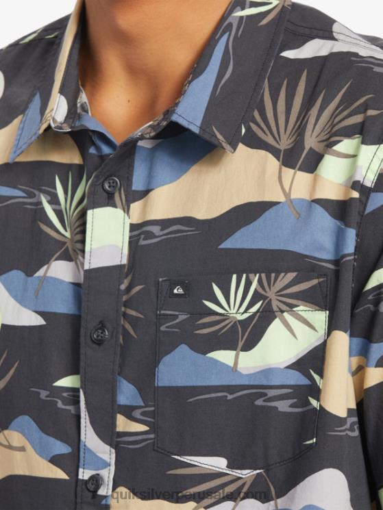 Quiksilver N8LNT667 hombres asfalto lento aturdimiento ss camisa de manga corta aturdida lenta