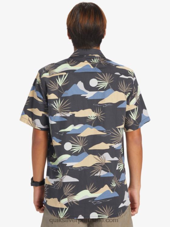 Quiksilver N8LNT667 hombres asfalto lento aturdimiento ss camisa de manga corta aturdida lenta